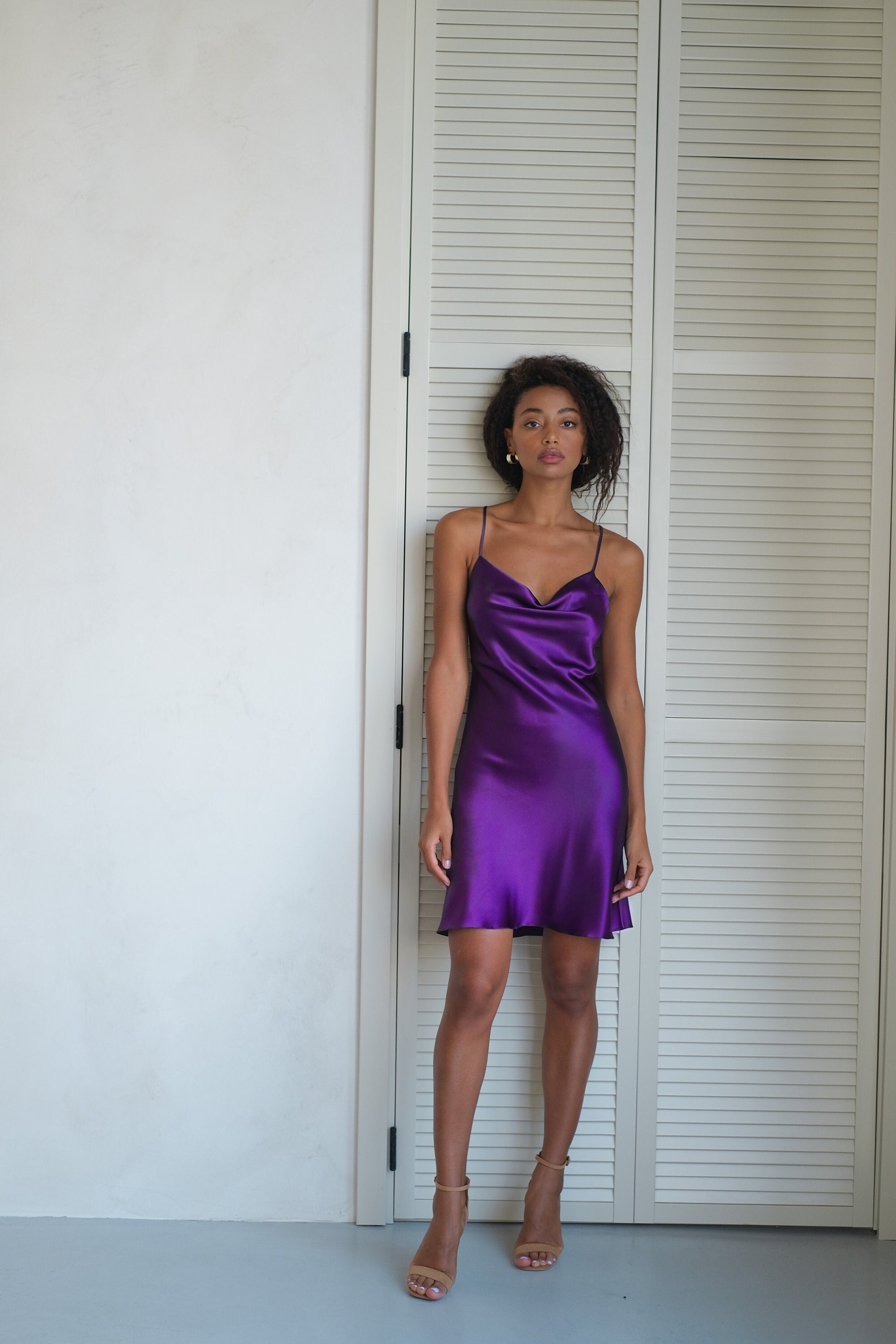 Short Silk Dress - Etsy