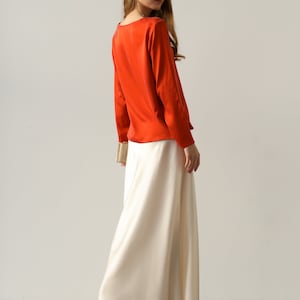 silk slip skirt