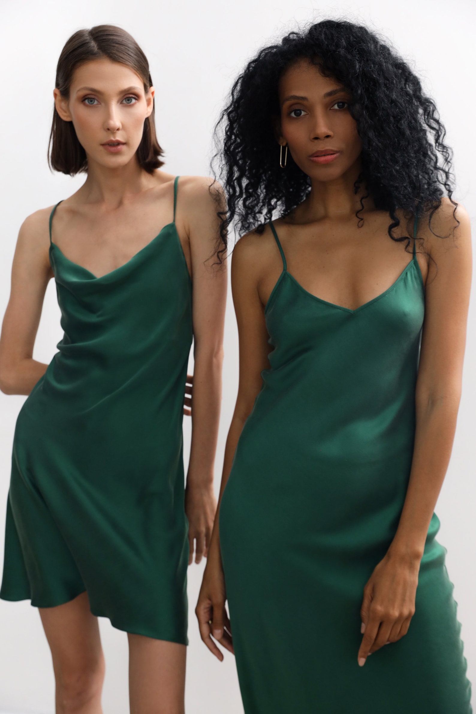 Emerald Green Silk Slip Dress Bias Cut Sandwashed Silk Dress Etsy India 