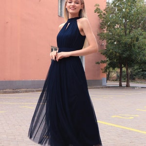 Tulle prom cocktail evening dress