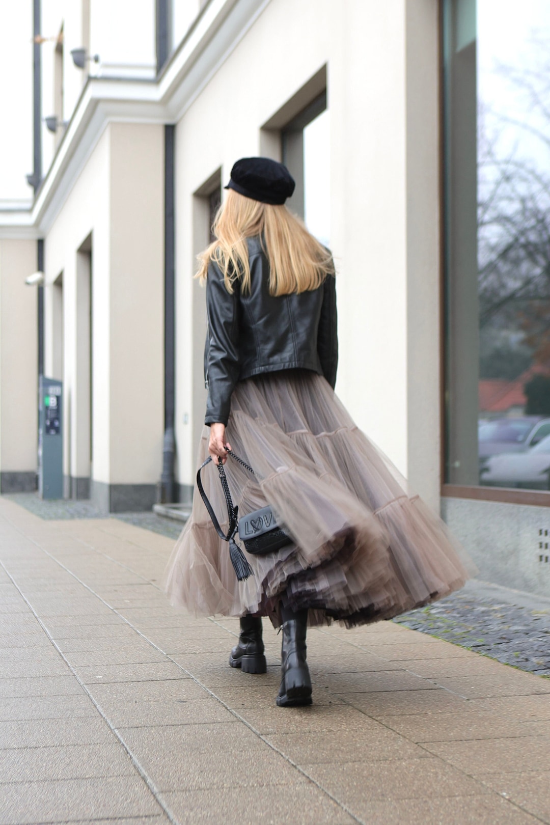 Ruffled Tulle Skirt: Tiered Fluffy Bustle Skirt - Main Image