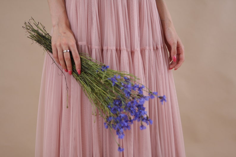 Ruffled Tulle Skirt / Tiered Skirt / Bridesmaid Bustle Tulle - Etsy