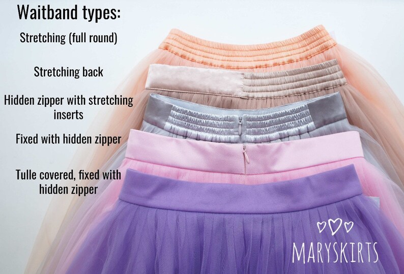 tulle skirt with matching lining non-fluffy Stretch color Deep Blue