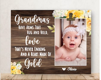 Gift for Grandma, Mother's Day Gift for Grandma, Personalized Picture Frame, Grandma Picture Frame, Grandma Have Arms That, Special Grandma