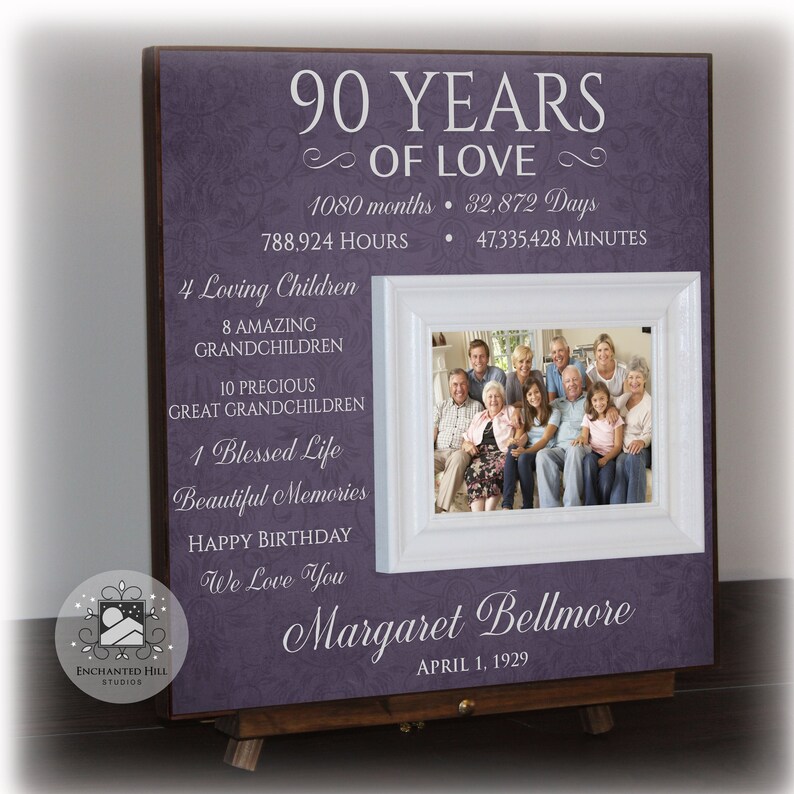 90th Birthday Gift Gift for 90th Birthday 90 Years Etsy