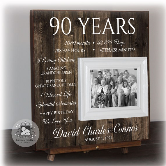 90th Birthday Gift Gift for 90th Birthday 90 Years Etsy