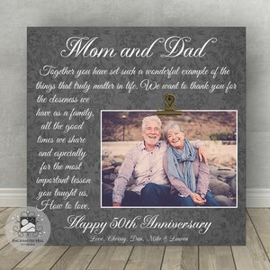50th Anniversary Gift, 50th Anniversary Gift for Parents, Parents Anniversary Gift, ,Personalized Anniversary Gift for Parents, 12x12