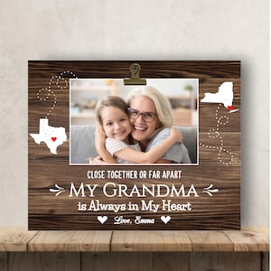 Personalized Grandma Picture Frame, Long Distance Gift
