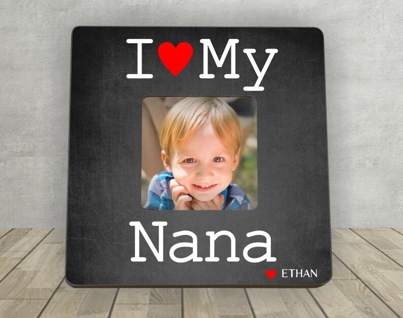 Gift For Nana Personalized Picture Frame I Love My Image 0