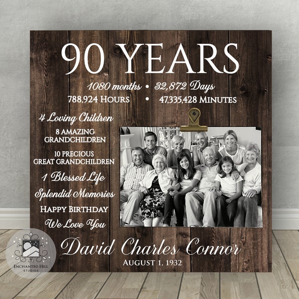 presents 90 year old lady 90th Birthday Gift, Gift for 90th Birthday, 90 Years ,Ninetieth Birthday,Personalized Birthday Gift, 90 Years Old,Gift for Grandparent