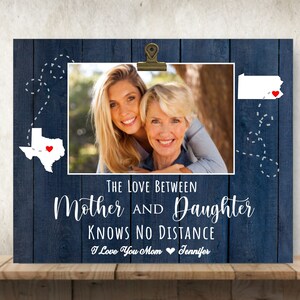 Gift for Mom, Mother&#39;s Day Gift for Mom, Mom Gift, Personalized Picture Frame, Mother Daughter Gift ,Long Distance, Miss You Gift,Mom,Mother