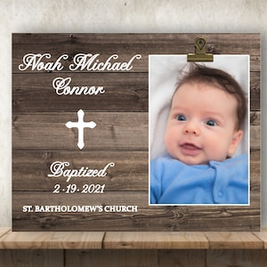 Baptism Gift for Boy, Baptism Gift, Christening Gift, Gift for Godchild, Personalized Picture Frame, Baptism Frame,Personalized Baptism Gift
