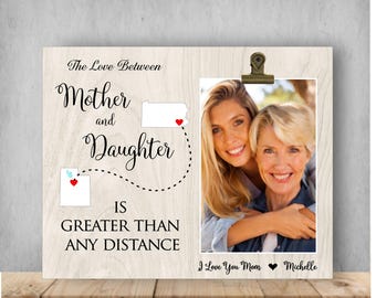 Gift for Mom, Mother's Day Gift for Mom, Mother Gift, Personalized Picture Frame,Mother Daughter Gift,Long Distance,Miss You Gift,Mom,Mother