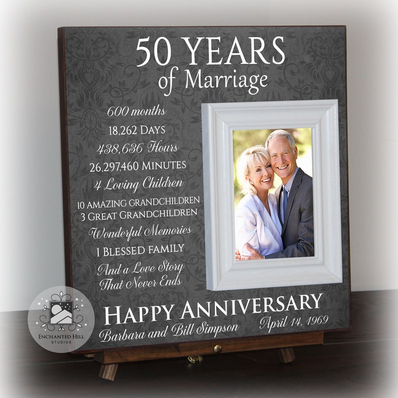 50th Anniversary Gift 50th Anniversary Gift for Parents Etsy