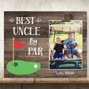 Father&#39;s Day Gift for Uncle, Golf Gift for Uncle, Uncle Gift, Personalized Picture Frame, Best Uncle By Par, Uncle Golf Gift, Golf, Golfer