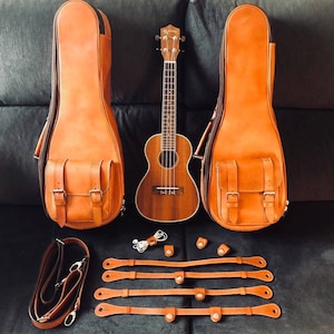 Distinctive and luxurious custom made Ukulele case Your music is unique, your case too. image 1