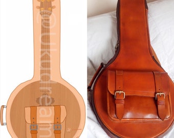 Ukulele custom leather case