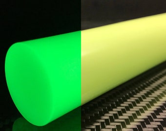 HyperGlow NIEWIDOCZNE ZIELONE świecące w ciemności pręty Skur Composites wielokrotnego użytku ładowalne jasno świecące