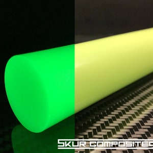 HyperGlow INVISIBLE GREEN Glow in the dark rods Skur Composites Reusable Rechargeable Bright glow