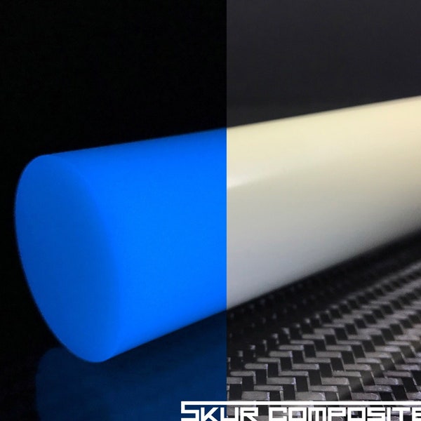 HyperGlow INVISIBLE BLUE Glow in the dark rods Skur Composites Reusable Rechargeable Bright glow