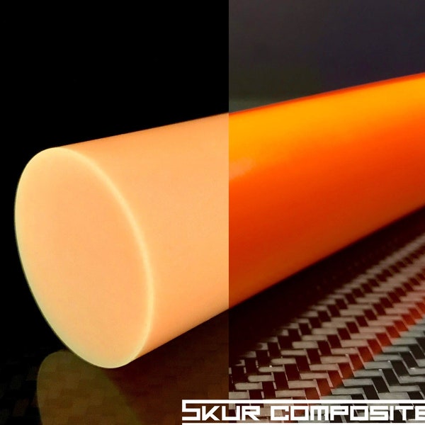 HyperGlow ORANGE Glow in the dark rods Skur Composites Reusable Rechargeable Bright day color and night glow