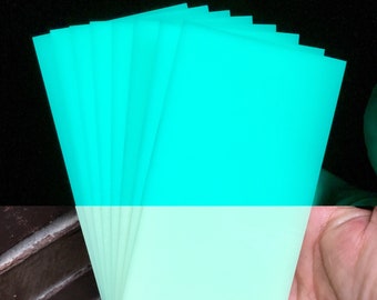 HyperGlow INVISIBLE AQUA Glow in the dark Blech Platte Flachmaterial Skur Verbundstoffe Wiederverwendbar Wiederaufladbar Helles Leuchten