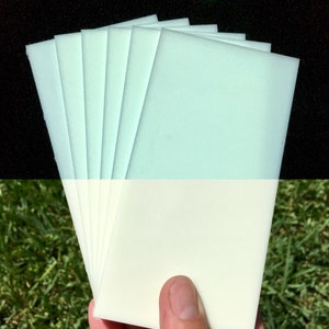 HyperGlow WHITE Glow in the dark Blech Platte Flach Lager Skur Verbundstoffe Wiederverwendbar Wiederaufladbar Heller Schein