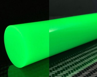 HyperGlow GREEN Glow in the dark rods Skur Composites Reusable Rechargeable Bright day color and night glow