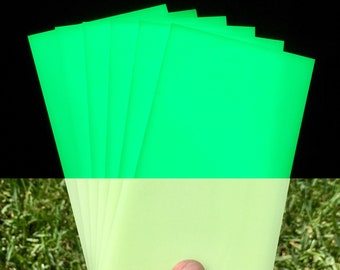 HyperGlow INVISIBLE GREEN Glow in the dark Blech Platte Flach Lager Skur Verbundstoffe Wiederverwendbar Wiederaufladbar Helles Leuchten