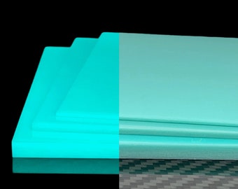 HyperGlow JEWELER'S BLUE Glow in the dark Blech Platte Flachmaterial Skur Zusammensetzungen Wiederverwendbare Wiederaufladbare Heller Schein