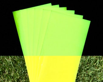 HyperGlow GELB leuchtend im Dunkeln Blech Platte Flach Lager Skur Zusammensetzungen Wiederverwendbar Wiederaufladbar Heller Schein
