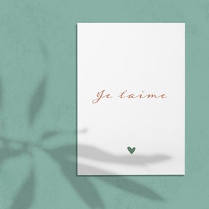 Carte - Je t'aime