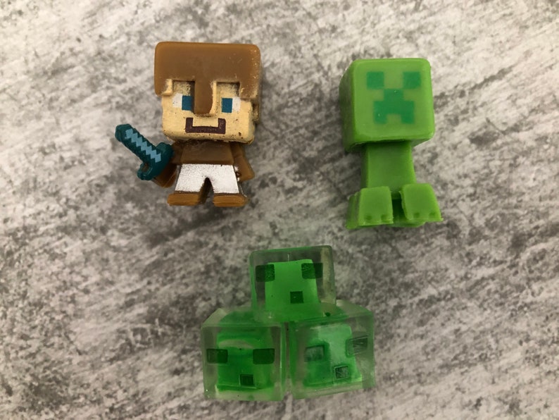 Minecraft Bath Bombs with Toy Kids Bath Bombs Surprise | Etsy