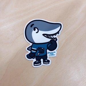 Bay Area Mascots Vinyl Sticker (NEW SHARKIE) image 4