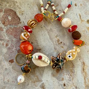 Cowrie Shell Fish Bracelet