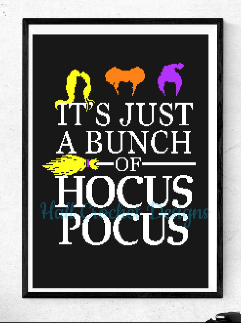 Hocus Pocus Single Crochet Graph and Written Pattern Etsy