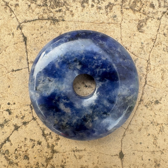 1 Pezzo - Ciondolo In Pietra - Anello A Ciambella Rotondo Pi 30 Mm - Foto 2