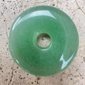 30mm Natural Green aventurine donut focal gemstone pendant beads 1pc/ 3pcs/ 5pcs/ 10pcs