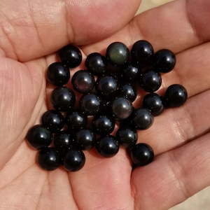 Natural 8mm Rainbow Obsidian Spheres: Chakra Healing Gemstone Balls Undrilled