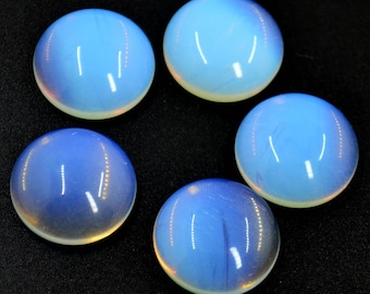 10pcs Synthetic Opalite gemstone round flatback cab cabochon 6mm 8mm 10mm 12mm 14mm 16mm 18mm 20mm 25mm