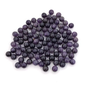 20pcs 10mm Natural Amethyst Spheres Chakra Crystal Healing Stones Undrilled Gemstones No Hole Ball