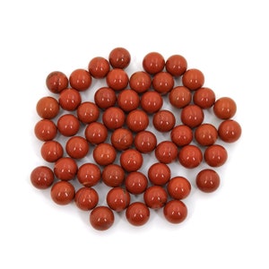 Natural Red Jasper Spheres: 10mm Chakra Healing Stones, Undrilled - 20pcs