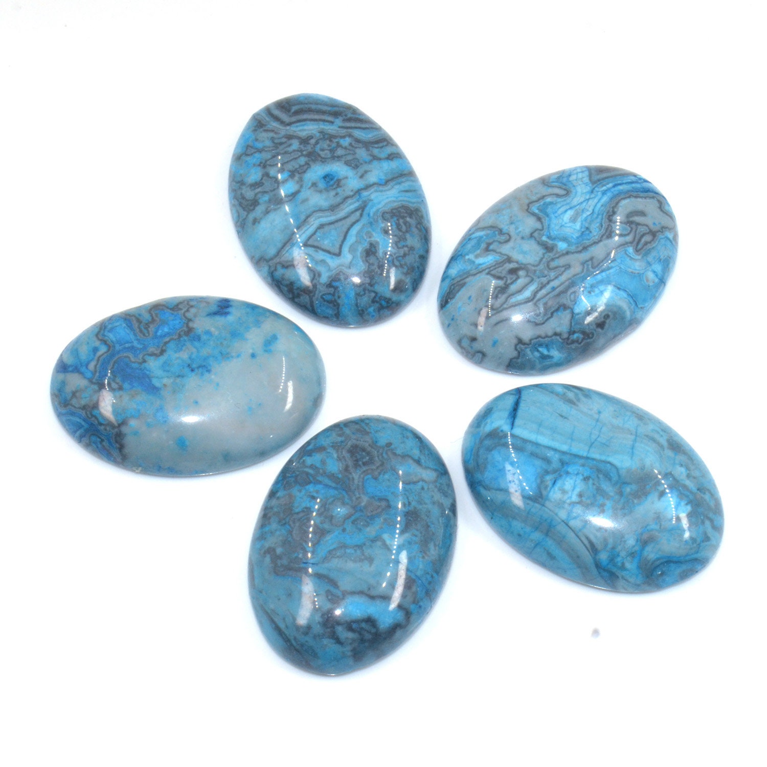 10Pcs 25x18x6mm Natural Old Sodalite Oval Cab Cabochon 10Pcs 25x18x6mm Natural Old Sodalite Oval Cab Cabochon
