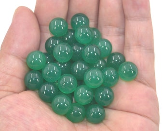 10mm Spheres, Green Agate Ball , Chakra Crystal, Chakra Stones, Healing Stones, Undrilled, Gemstone Balls