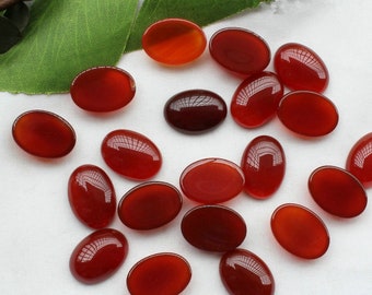 10pcs Red Agate Oval flatback gemstone CAB cabochon 8mm 10mm 14mm 16mm 18mm 20mm 30mm 40mm