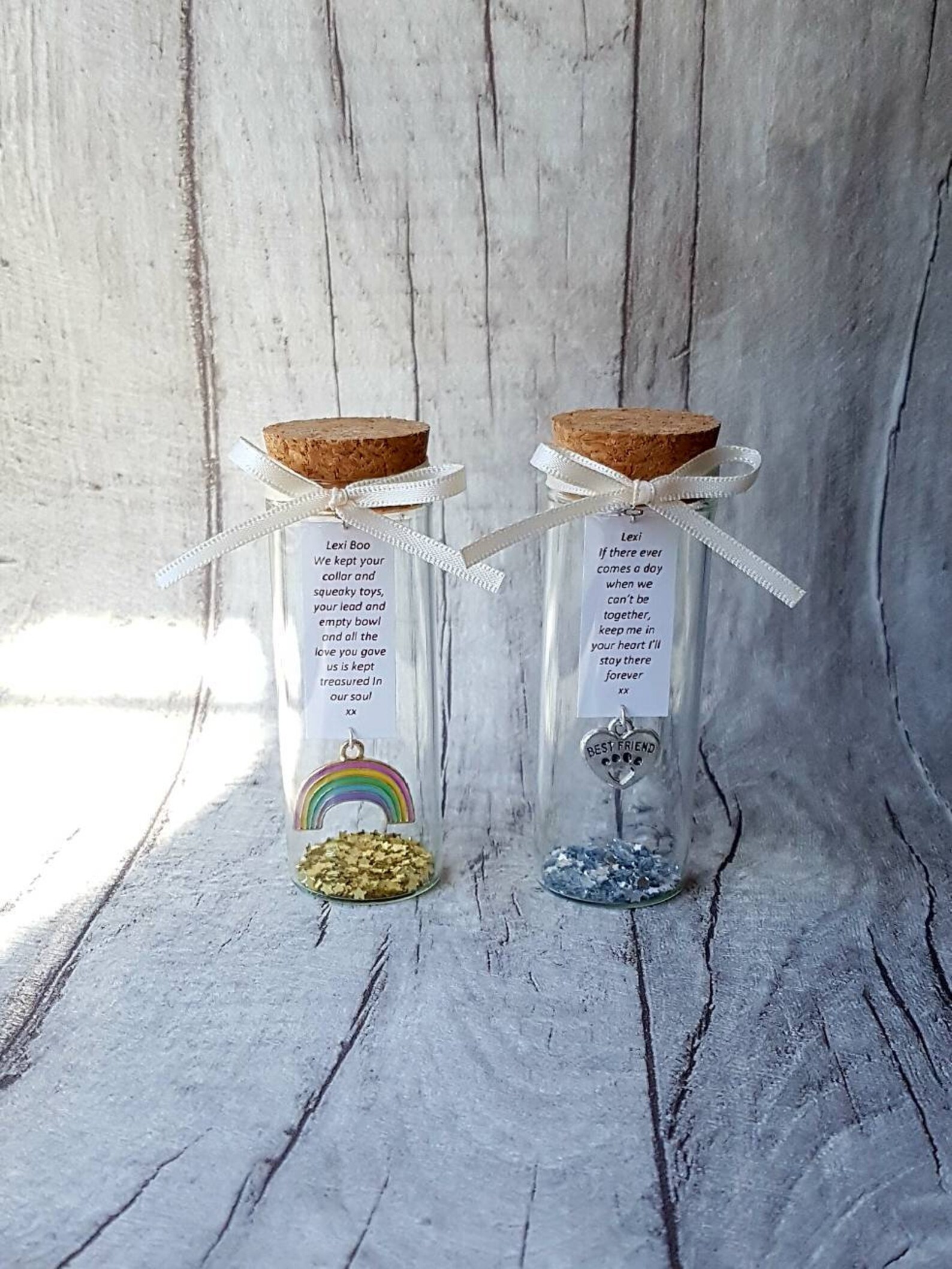 Pet loss memorial bottle ash box memorial pet hair pet loss Etsy