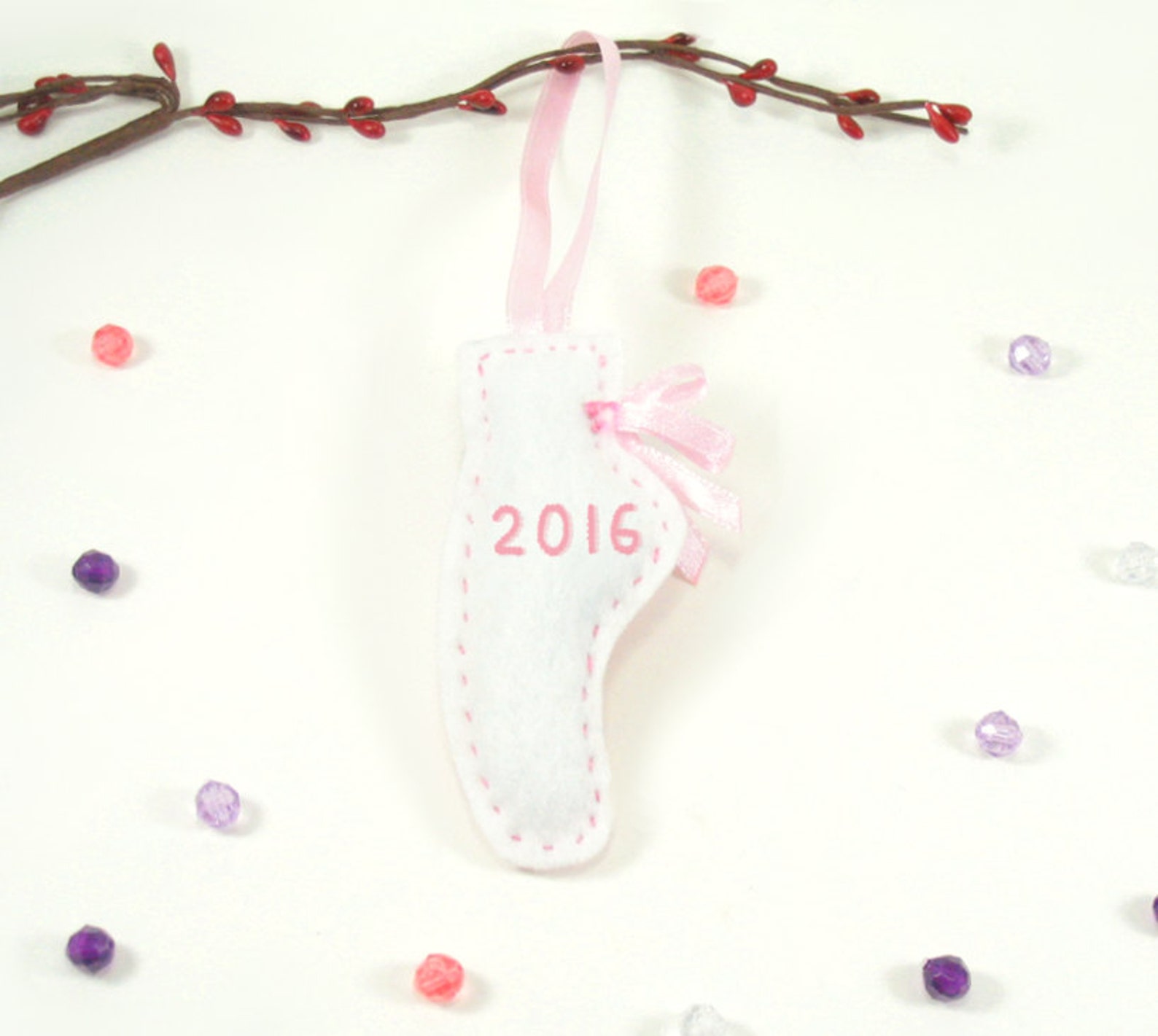 ballet slipper ornament, personalized ballet pointe shoes, girls dance, ballet shoes, dance teacher gift, handmade custom orname ballet slipper ornament, personalized ballet pointe shoes, girls dance, ballet shoes, dance teacher gift, handmade custom orname