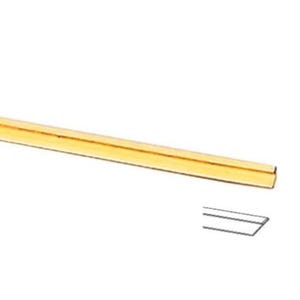 STULLER solid 14 kt yellow gold "stepped" bezel 2.3mm total height with 1mm step .25 on the upper wall . Priced per inch FREE shipping