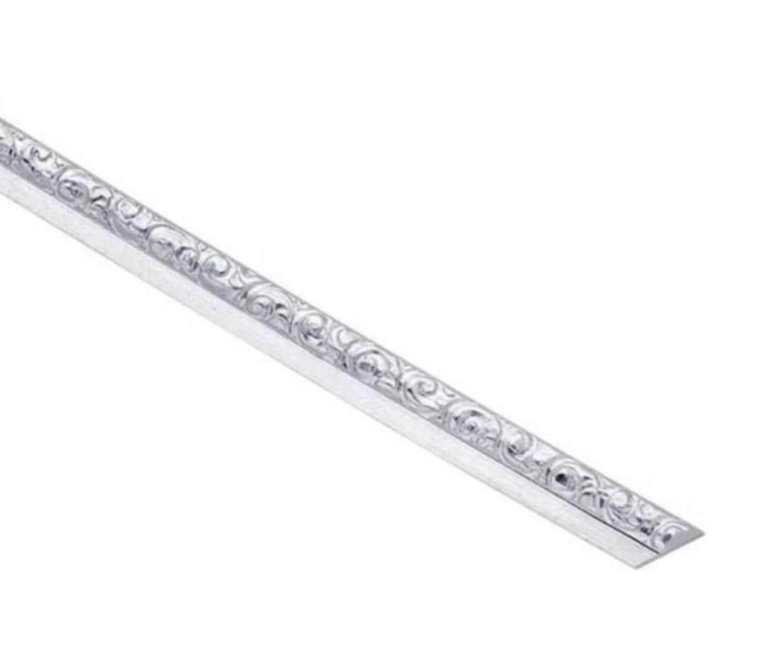 Step Bezel Ornate Patterned Sterling Silver Stepped Bezel 6 Inch Sections Limited ...