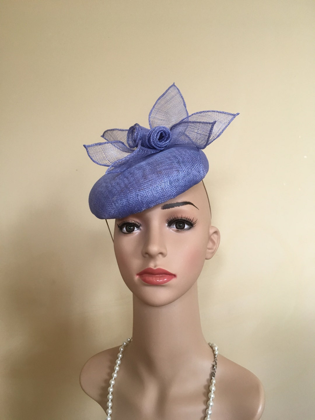 Blue Wedding Hat. Wedding Hat Blue.ascot Hat Blue.ascot - Etsy